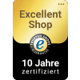 Excellent Shop 10 Jahre Trusted Shops zertifiziert